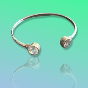 Silpada silver and crystal bangle